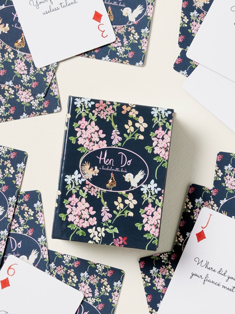 New! NWT Anthropologie Loulou Baker Hen Do Bachelorette Playing Cards.